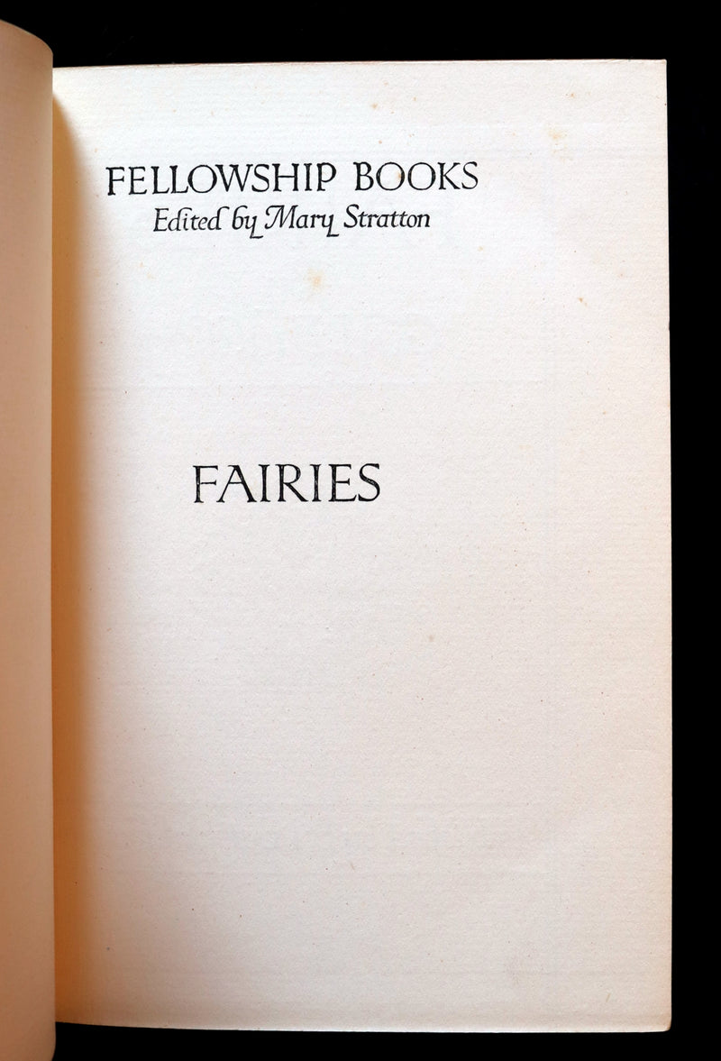 1913 Rare Book - FAIRIES by G.M. Faulding being A Fellowship Book. First Edition.