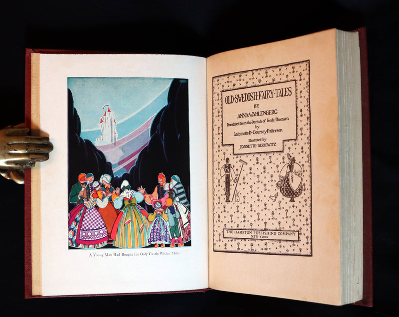 1925 First Edition - Old Swedish Fairy Tales by Anna Wahlenberg Illustrated by Jeannette Berkowitz.