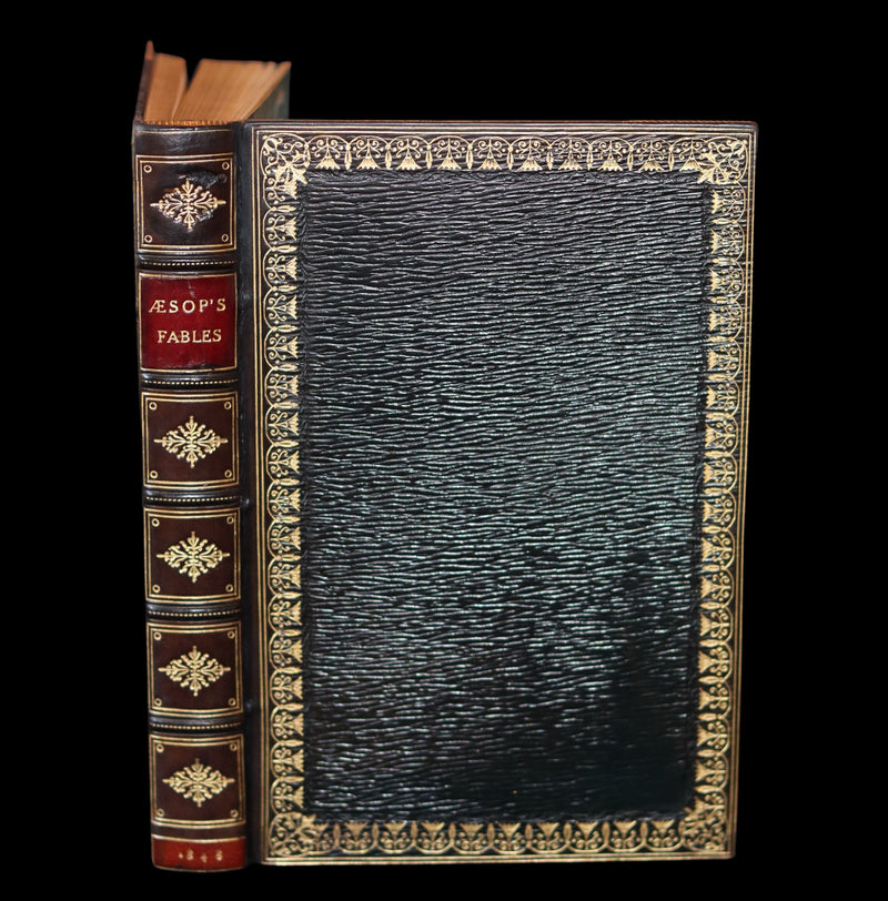 1848 Rare First Edition bound by Bayntun - AESOP'S FABLES illustrated by John TENNIEL.