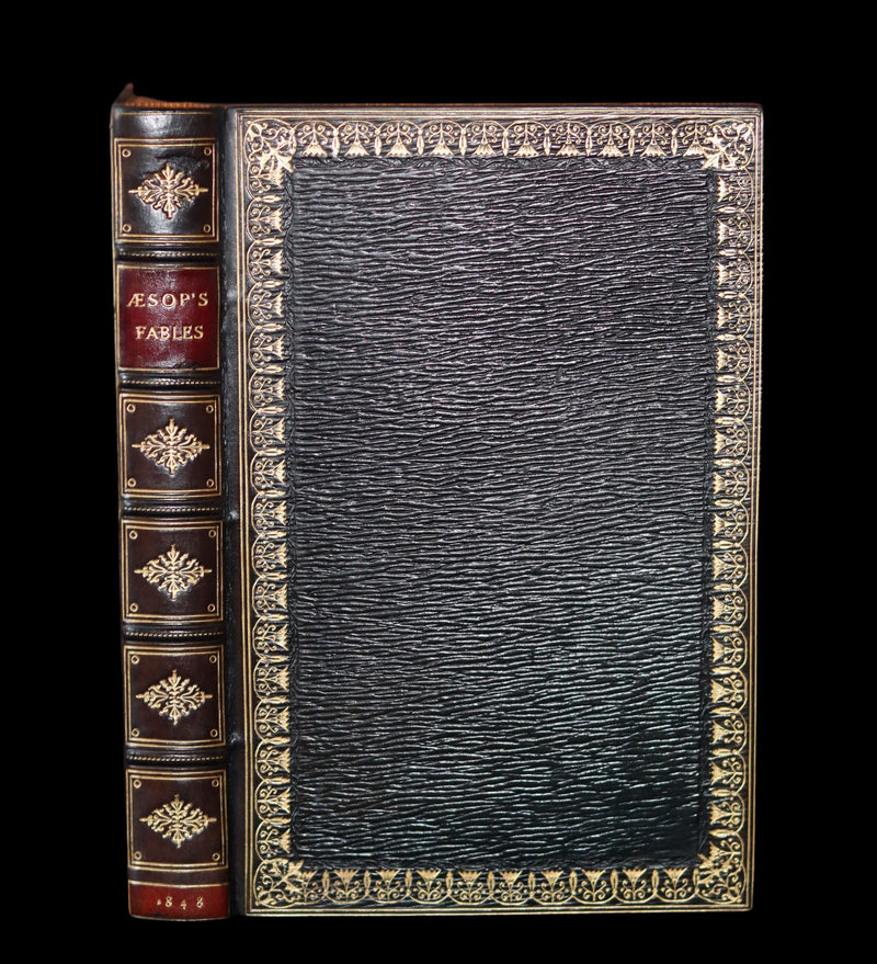 1848 Rare First Edition bound by Bayntun - AESOP'S FABLES illustrated by John TENNIEL.
