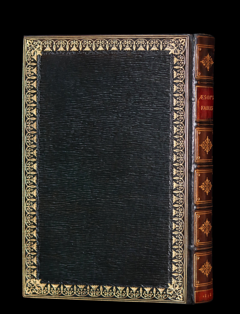 1848 Rare First Edition bound by Bayntun - AESOP'S FABLES illustrated by John TENNIEL.