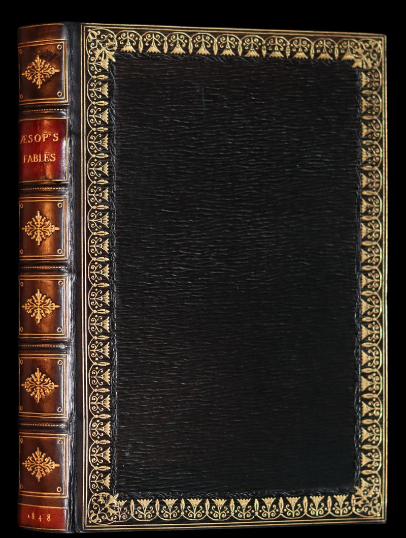 1848 Rare First Edition bound by Bayntun - AESOP'S FABLES illustrated by John TENNIEL.