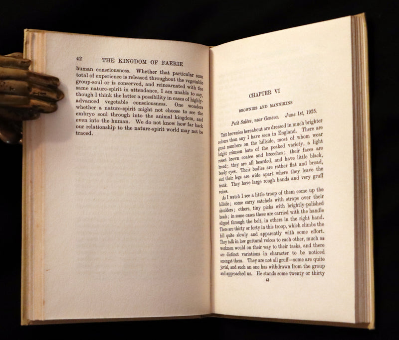 1927 Rare First Edition - THE KINGDOM OF FAERIE (Fairies) by Geoffrey Hodson. Sylphs, Gnome, Deva, Brownies, Mannikins,...