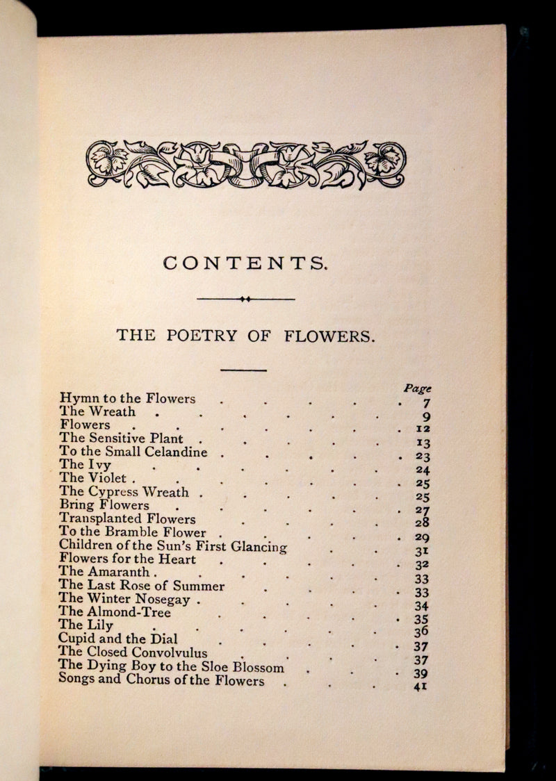 1886 Rare Floriography Book ~ The Language and Poetry of Flowers. Illustrated.