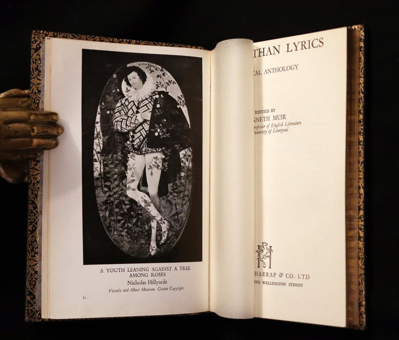 1952 First Edition bound by Bayntun - Elizabethan Lyrics, Lutanist, Plays & Masques Songs.