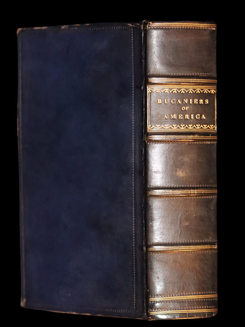1810 Scarce Book - HISTORY OF THE BUCANIERS (BUCCANIERS) OF AMERICA, PIRATES.
