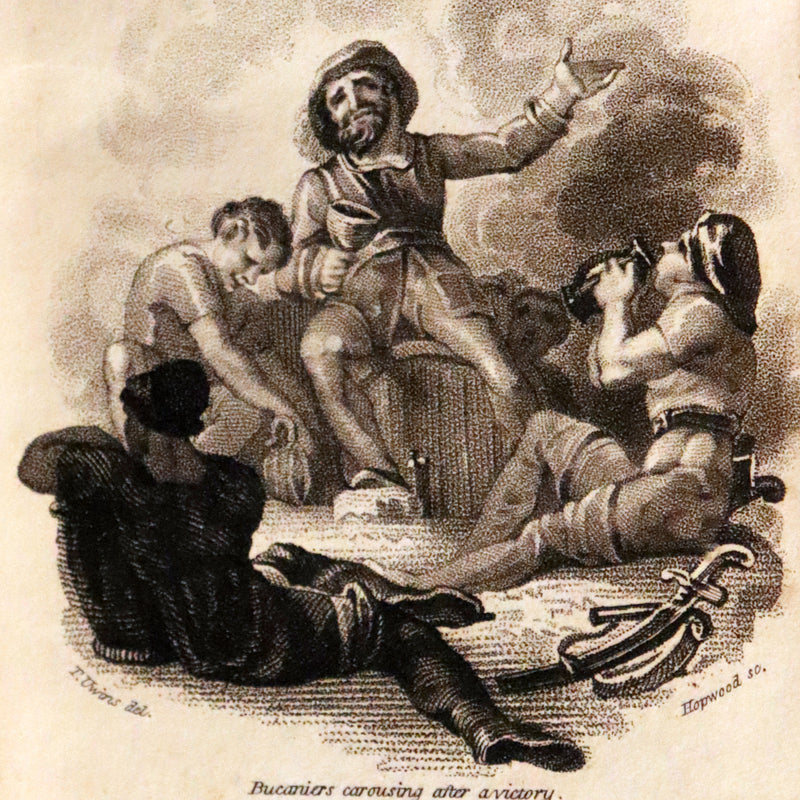 1810 Scarce Book - HISTORY OF THE BUCANIERS (BUCCANIERS) OF AMERICA, PIRATES.