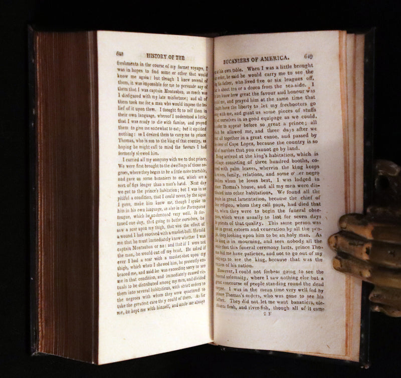 1810 Scarce Book - HISTORY OF THE BUCANIERS (BUCCANIERS) OF AMERICA, PIRATES.