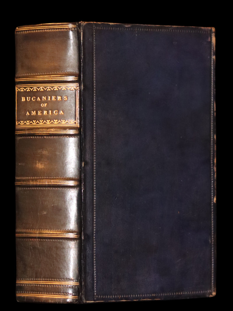 1810 Scarce Book - HISTORY OF THE BUCANIERS (BUCCANIERS) OF AMERICA, PIRATES.