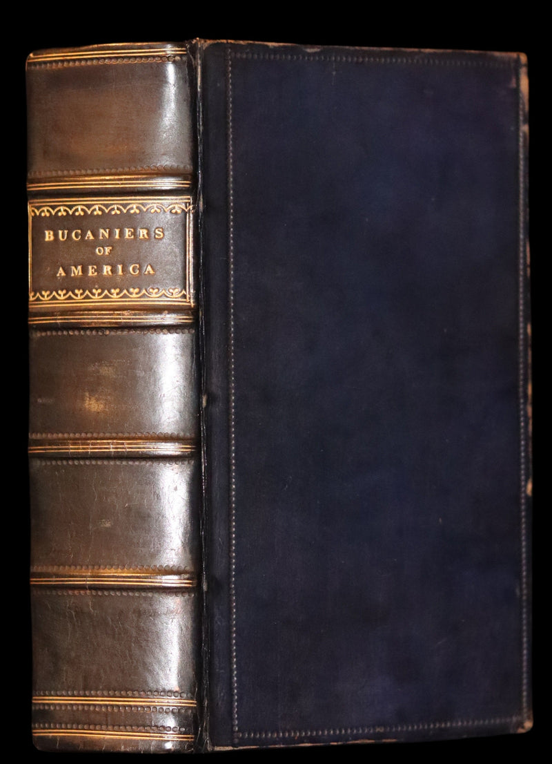 1810 Scarce Book - HISTORY OF THE BUCANIERS (BUCCANIERS) OF AMERICA, PIRATES.