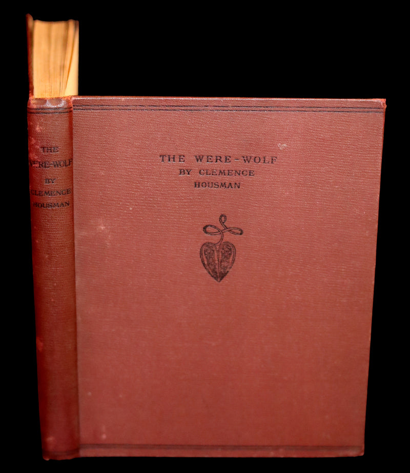 1896 Rare First Edition Book on Werewolves - THE WERE-WOLF by Clemence Housman. Illustrated.
