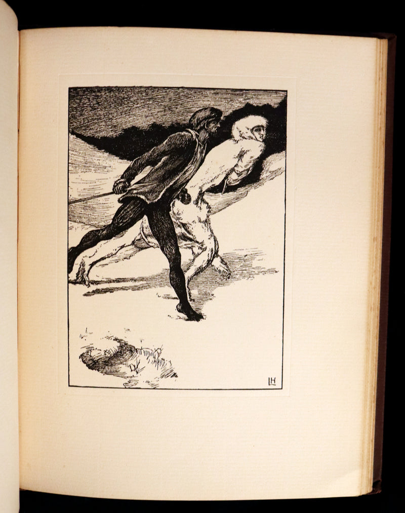 1896 Rare First Edition Book on Werewolves - THE WERE-WOLF by Clemence Housman. Illustrated.