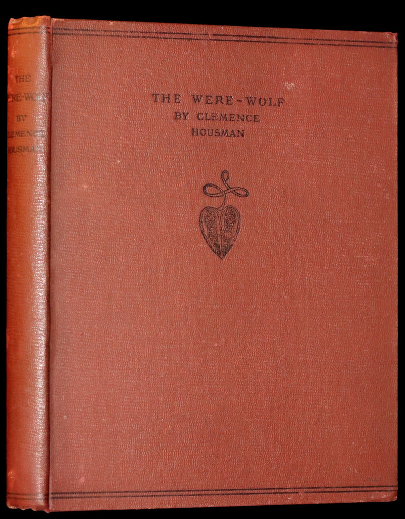 1896 Rare First Edition Book on Werewolves - THE WERE-WOLF by Clemence Housman. Illustrated.