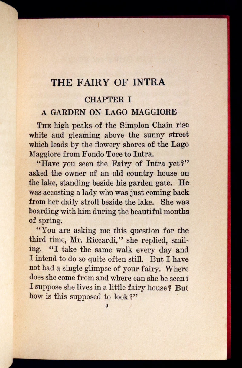 1925 First Edition - The Fairy of Intra by Johanna Spyri illustrated by Margaret J. Marshall.