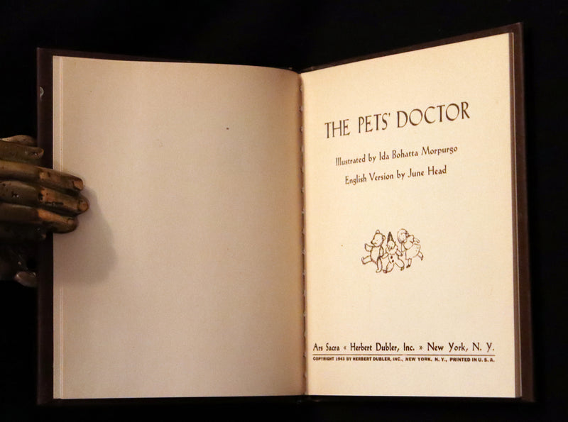 1943 Scarce First English Edition - The PET'S DOCTOR illustrated by Ida Bohatta Morpurgo.