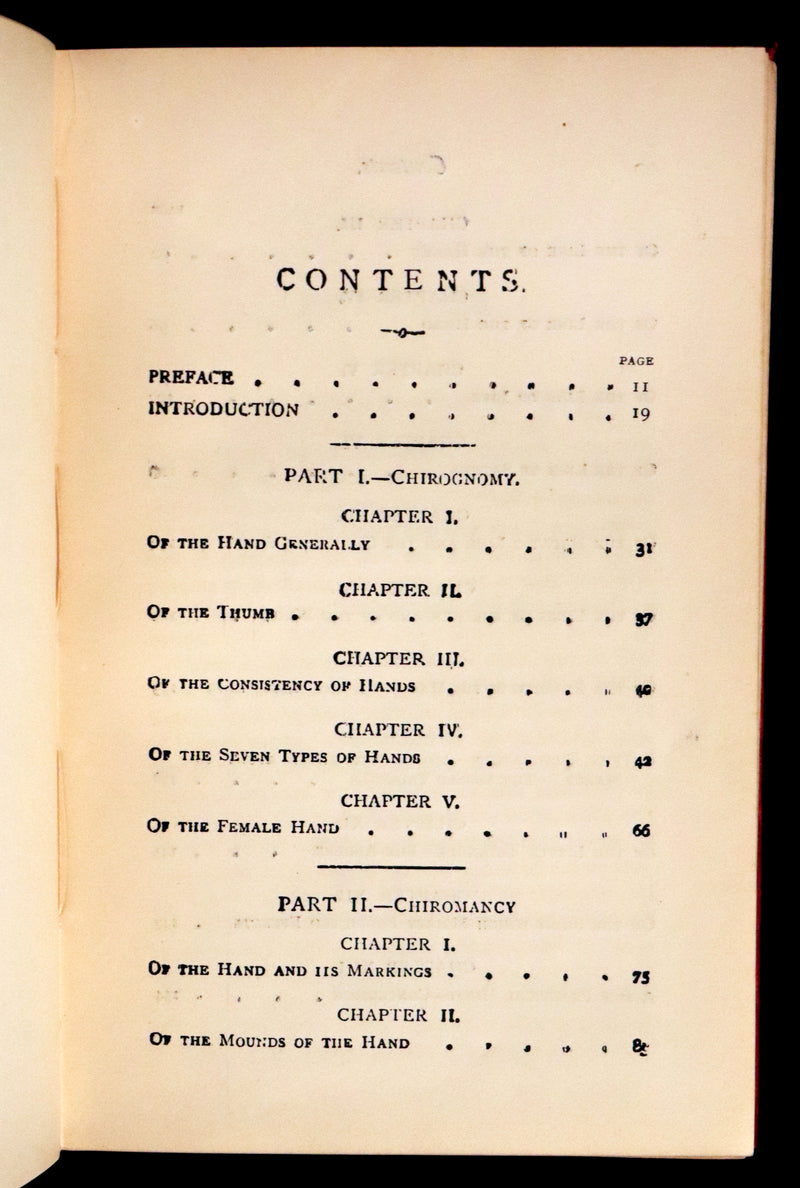 1900 Scarce CHIROMANCY Book -  The Science of Palmistry by Henry Frith. Illustrated.
