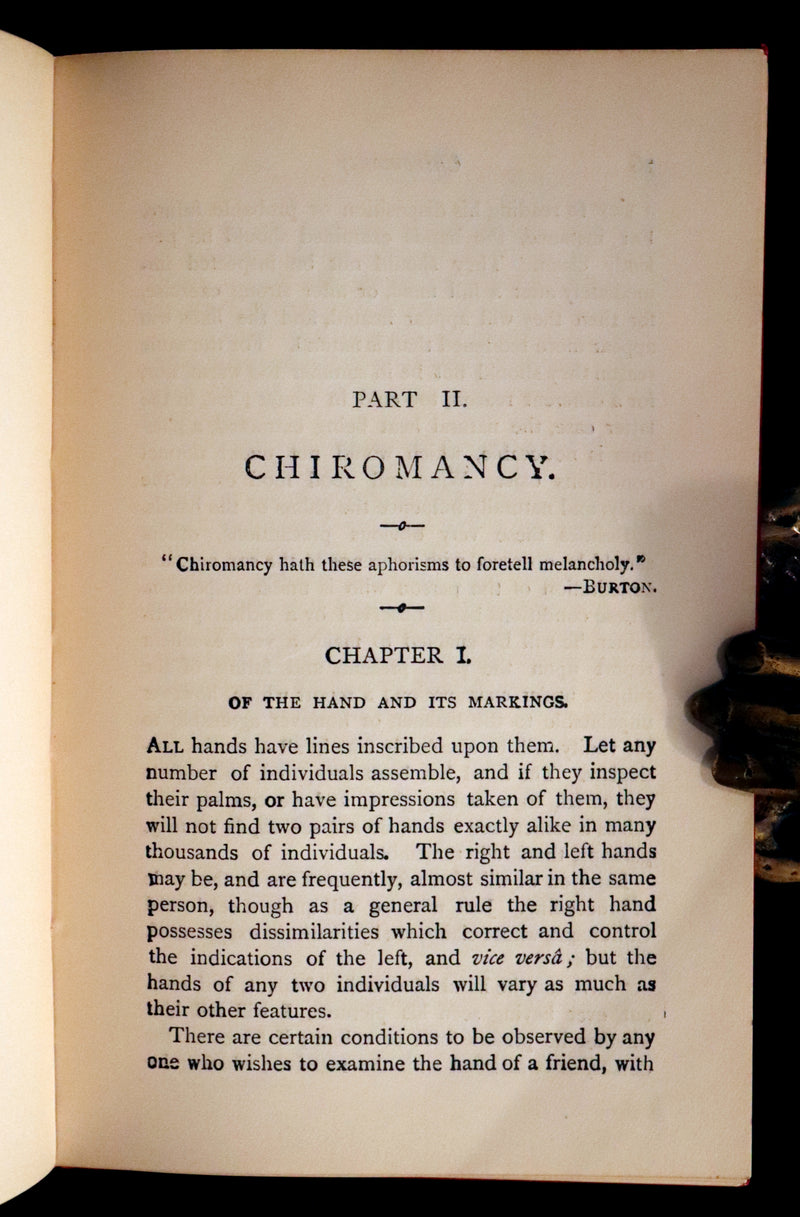 1900 Scarce CHIROMANCY Book -  The Science of Palmistry by Henry Frith. Illustrated.