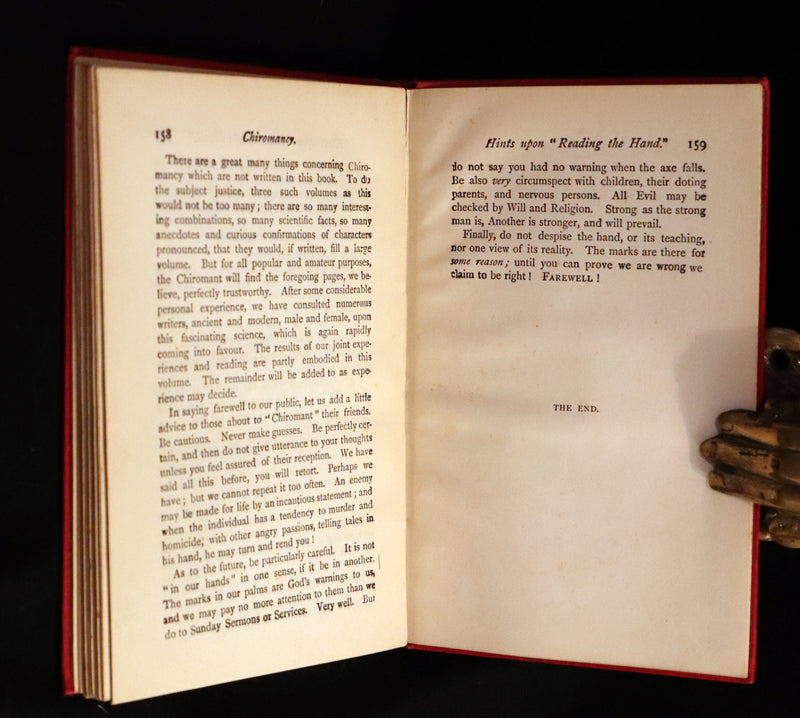 1900 Scarce CHIROMANCY Book -  The Science of Palmistry by Henry Frith. Illustrated.