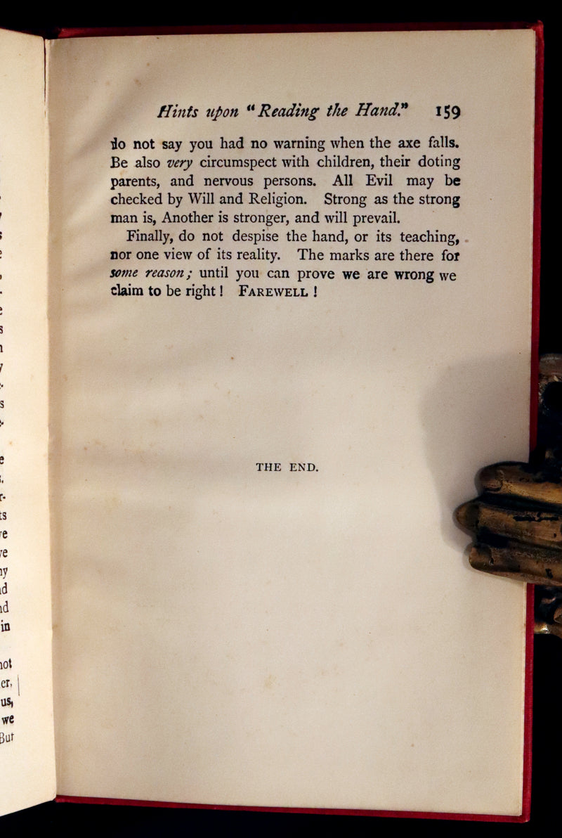 1900 Scarce CHIROMANCY Book -  The Science of Palmistry by Henry Frith. Illustrated.