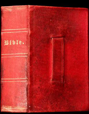 1841 Scarce Pocket Book - Concord, New Hampshire - HOLY BIBLE - Old & New Testament.