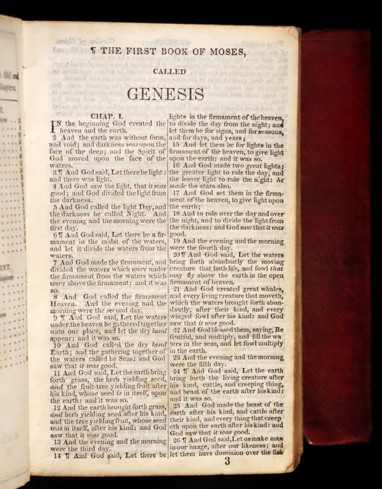 1841 Scarce Pocket Book - Concord, New Hampshire - HOLY BIBLE - Old & New Testament.