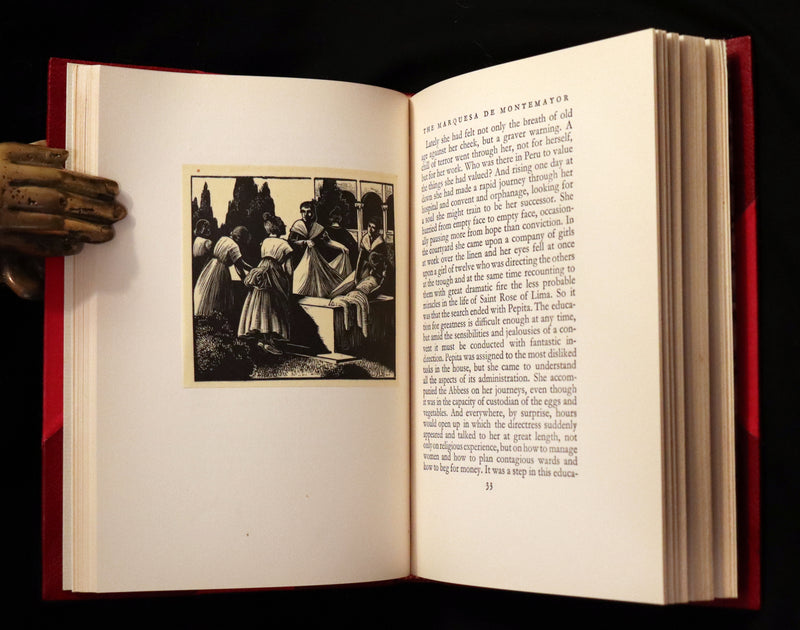 1929 Rare 1stED bound by Bayntun - The Bridge of San Luis Rey illustrated by Clare Leighton.