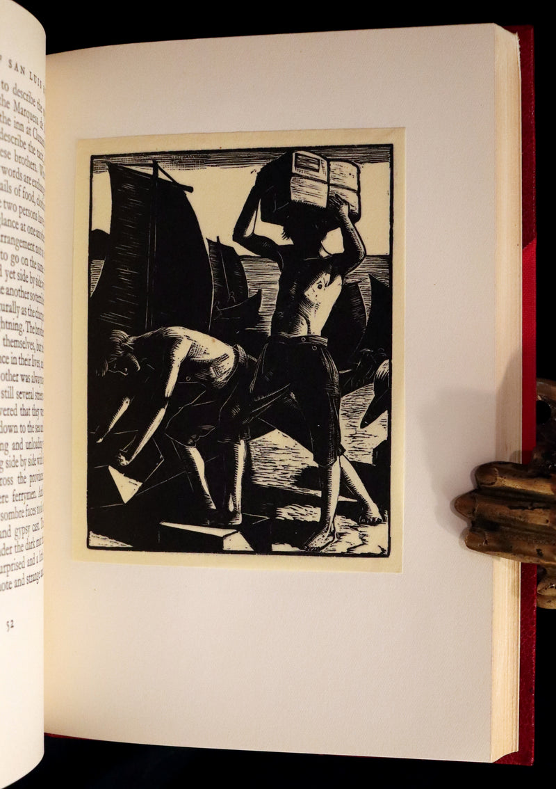 1929 Rare 1stED bound by Bayntun - The Bridge of San Luis Rey illustrated by Clare Leighton.