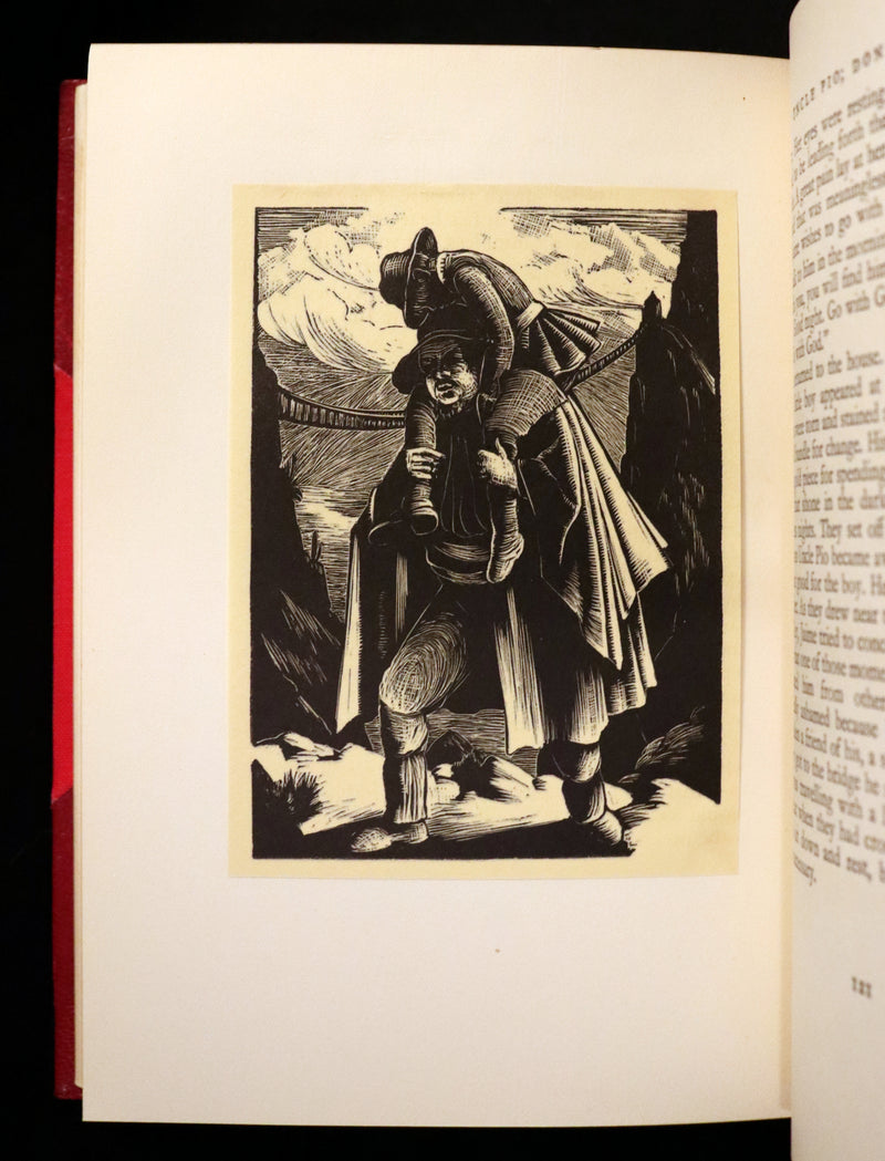 1929 Rare 1stED bound by Bayntun - The Bridge of San Luis Rey illustrated by Clare Leighton.