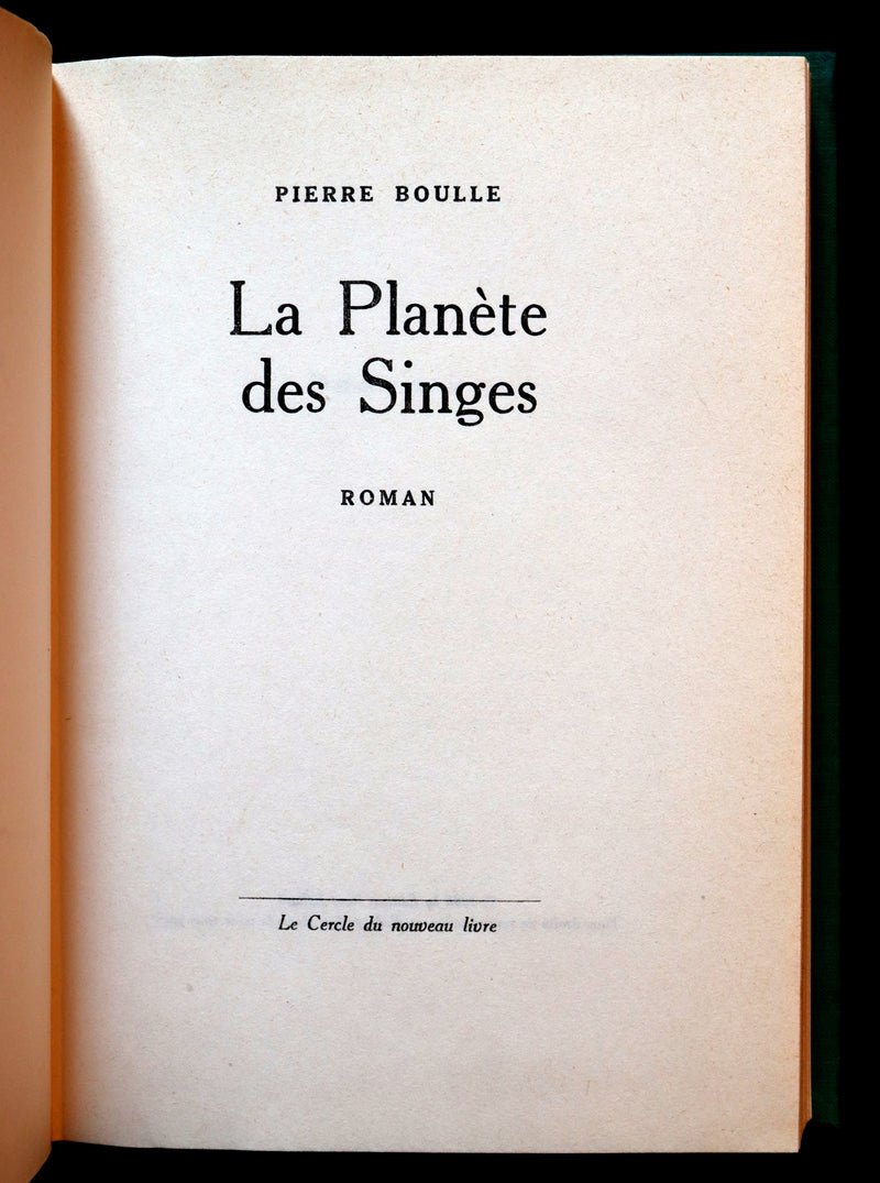 1963 Rare First Limited Edition #378- La Planète des Singes (The Planet of the Apes) by Pierre Boulle.