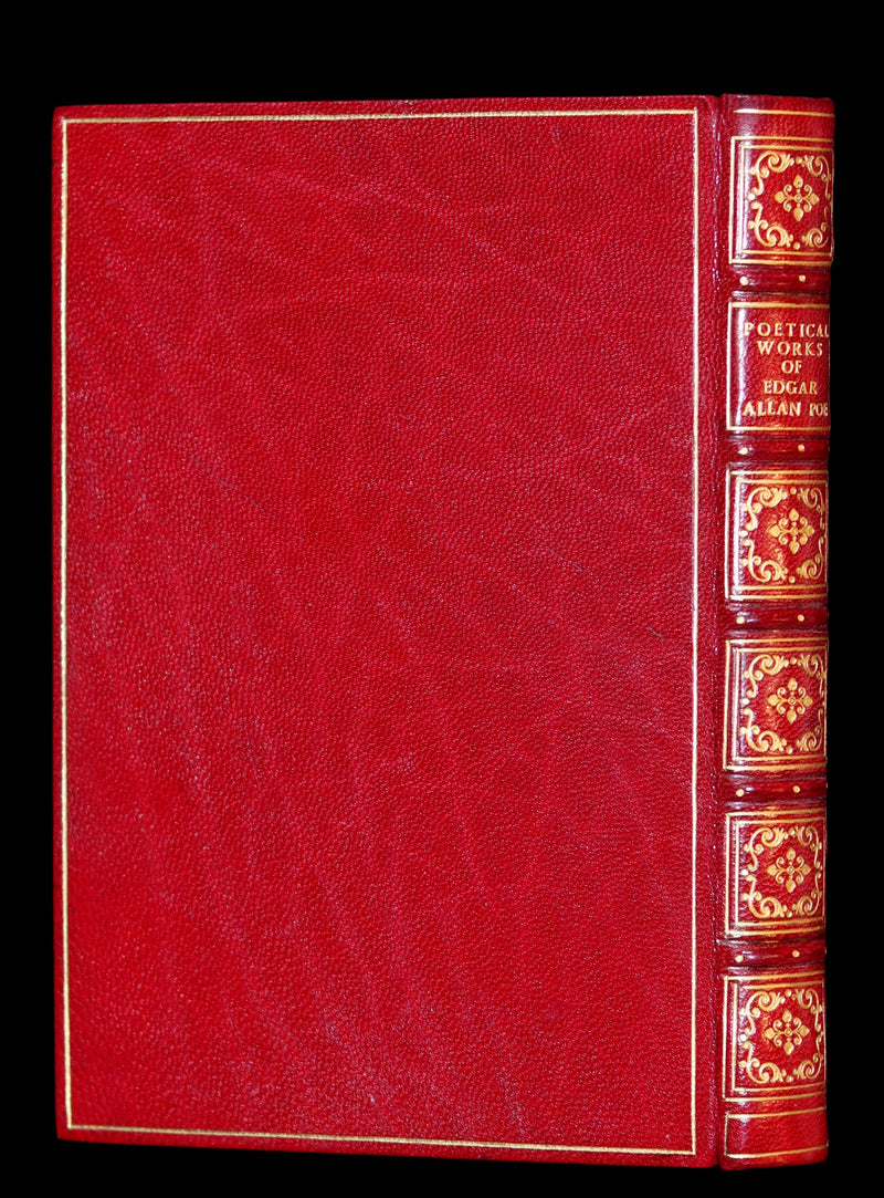 1852 Fine Bayntun Binding - The Poetical Works of EDGAR ALLAN POE. Illustrated.