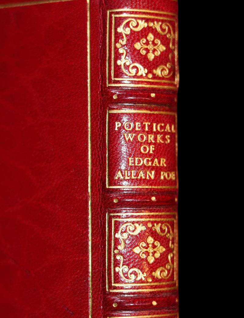 1852 Fine Bayntun Binding - The Poetical Works of EDGAR ALLAN POE. Illustrated.