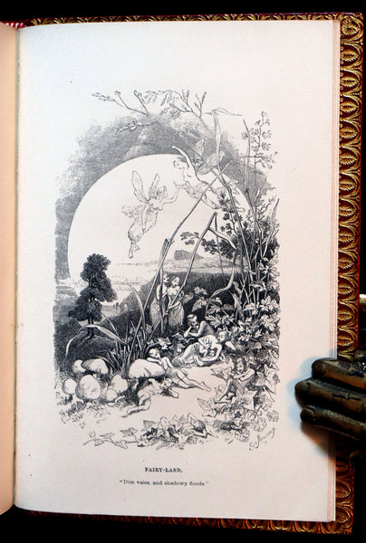 1852 Fine Bayntun Binding - The Poetical Works of EDGAR ALLAN POE. Illustrated.