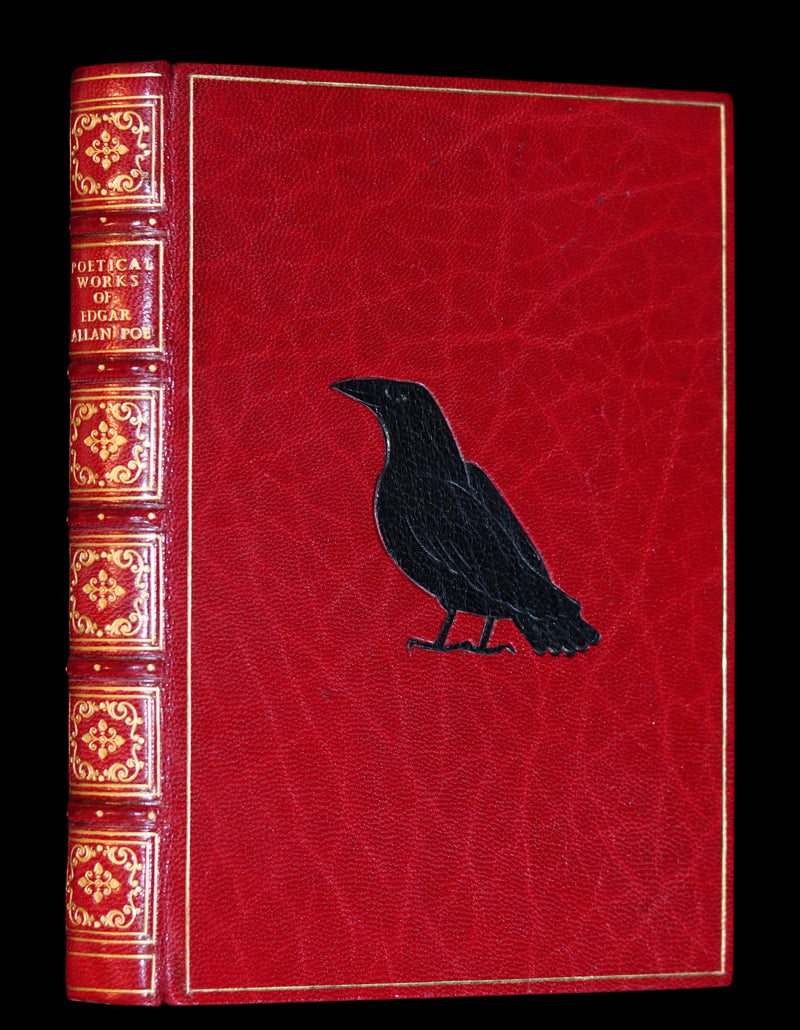 1852 Fine Bayntun Binding - The Poetical Works of EDGAR ALLAN POE. Illustrated.