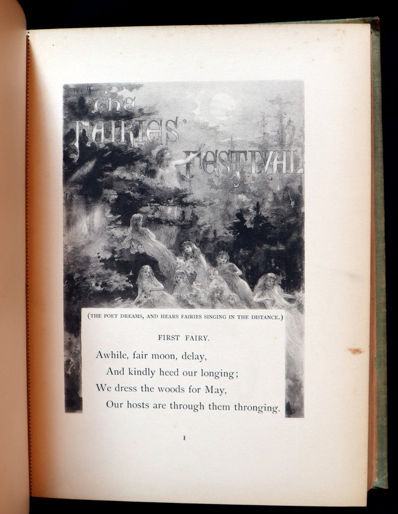 1895 Scarce Book - THE FAIRIES' FESTIVAL by John Witt Randall illustrated by Francis Gilbert Attwood.