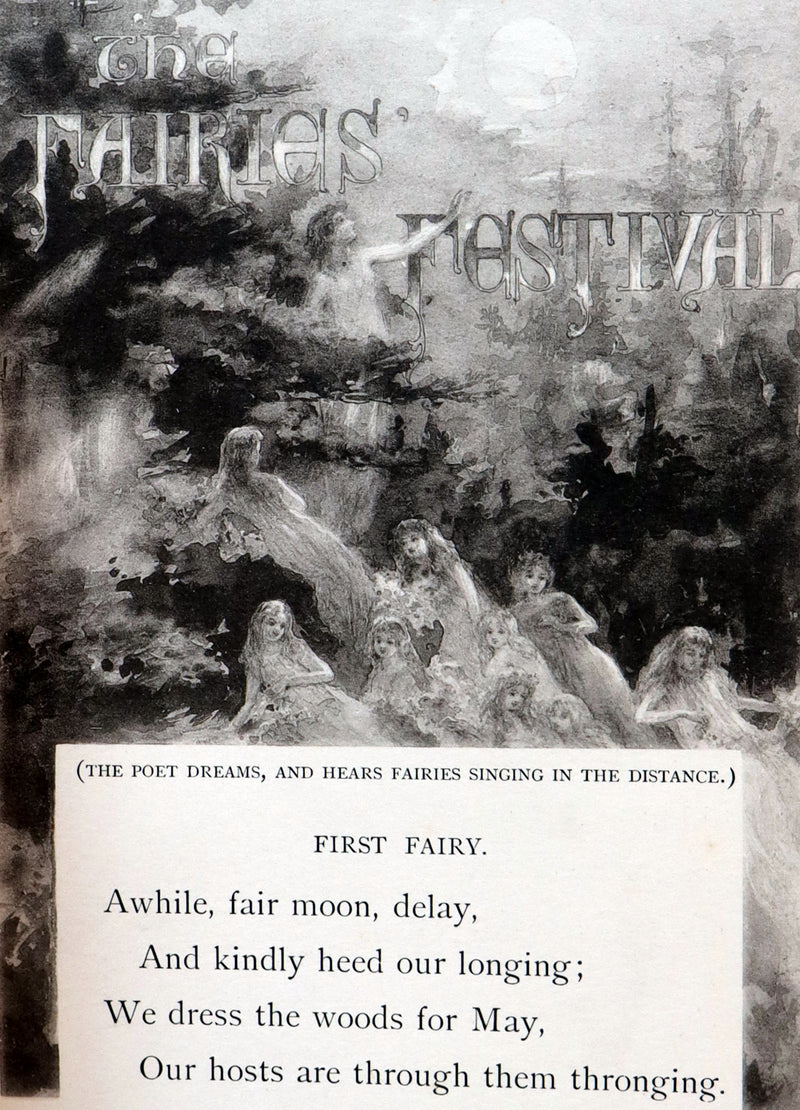 1895 Scarce Book - THE FAIRIES' FESTIVAL by John Witt Randall illustrated by Francis Gilbert Attwood.