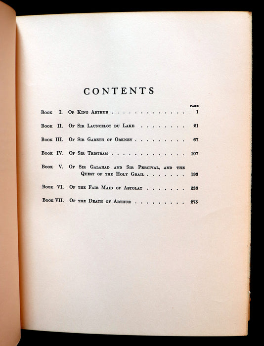 1926 Rare Book - The Boy's King Arthur and His Knights of the Round Table illustrated by N. C. Wyeth.