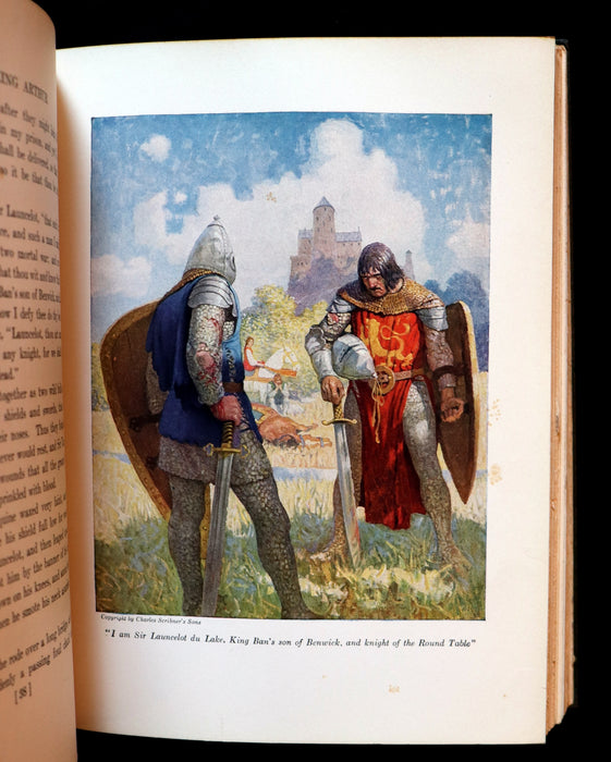 1926 Rare Book - The Boy's King Arthur and His Knights of the Round Table illustrated by N. C. Wyeth.