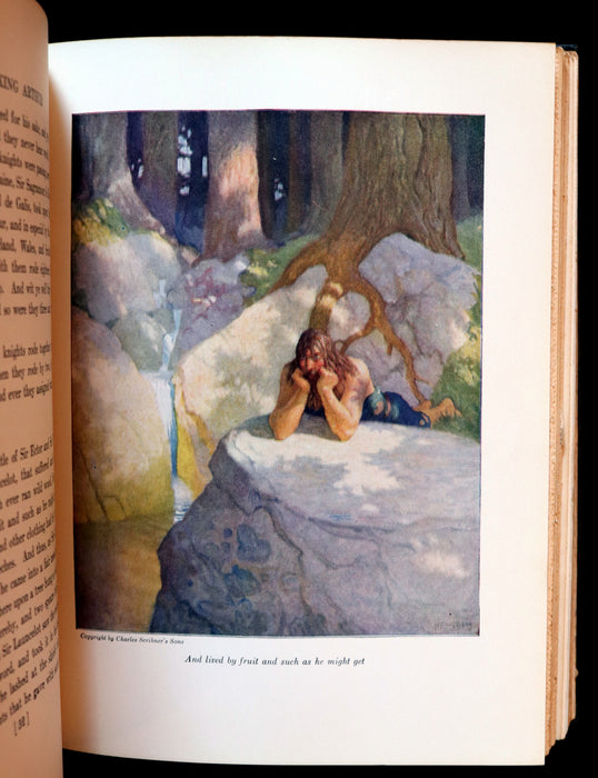 1926 Rare Book - The Boy's King Arthur and His Knights of the Round Table illustrated by N. C. Wyeth.