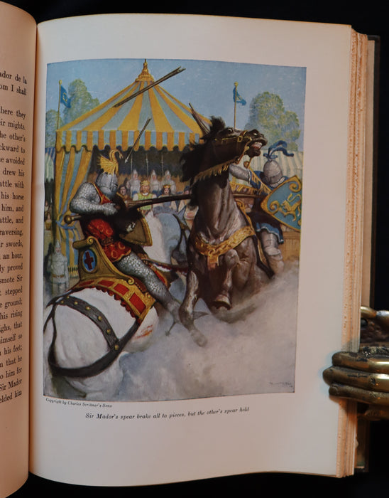 1926 Rare Book - The Boy's King Arthur and His Knights of the Round Table illustrated by N. C. Wyeth.