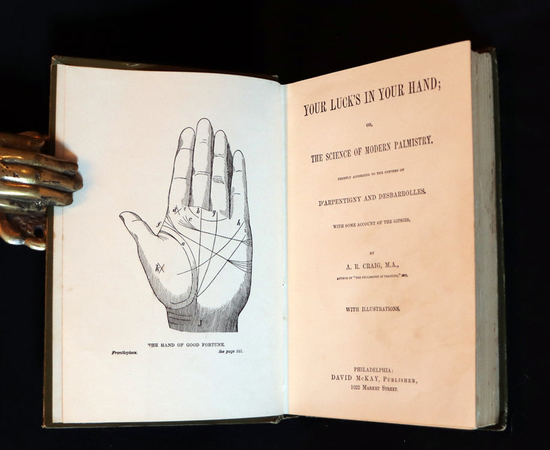 1880 Scarce Book - Your Luck's in your Hand, PALMISTRY with some account of the Gipsies