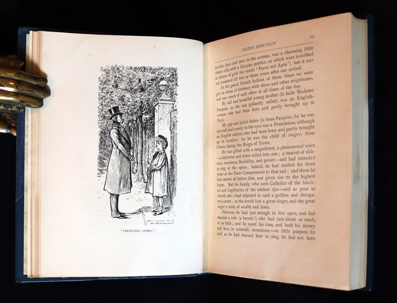 1892 First Edition - Peter Ibbetson, A strange tale of Communication through Dreams by George Du Maurier.