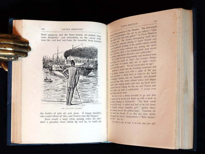 1892 First Edition - Peter Ibbetson, A strange tale of Communication through Dreams by George Du Maurier.