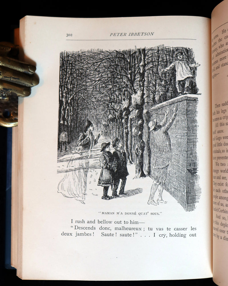 1892 First Edition - Peter Ibbetson, A strange tale of Communication through Dreams by George Du Maurier.