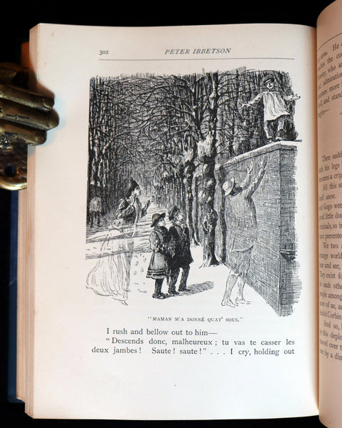 1892 First Edition - Peter Ibbetson, A strange tale of Communication through Dreams by George Du Maurier.