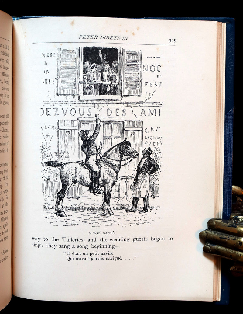 1892 First Edition - Peter Ibbetson, A strange tale of Communication through Dreams by George Du Maurier.