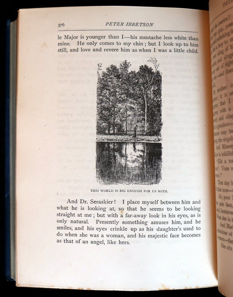 1892 First Edition - Peter Ibbetson, A strange tale of Communication through Dreams by George Du Maurier.