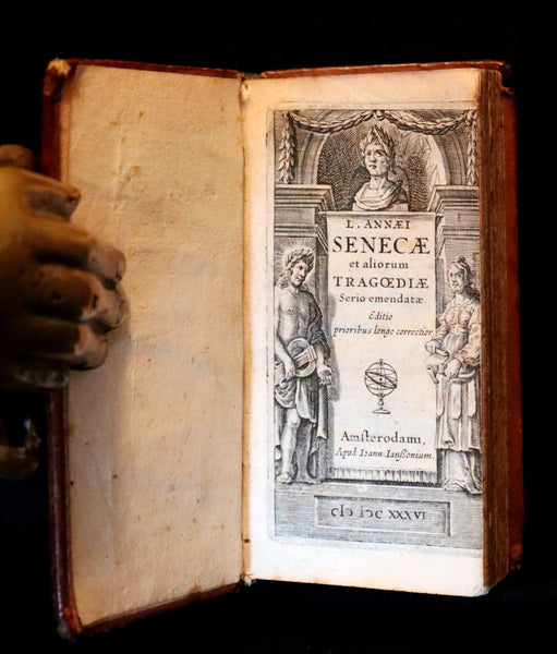 1636 Rare Latin Book - SENECA - L. Annæi Senecæ - Tragedies - Oedipus, Hercules Furens, Thyestes, etc.