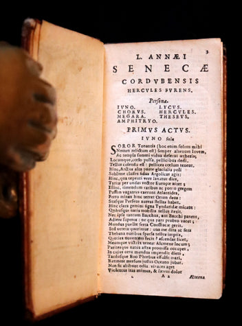 1636 Rare Latin Book - SENECA - L. Annæi Senecæ - Tragedies - Oedipus ...