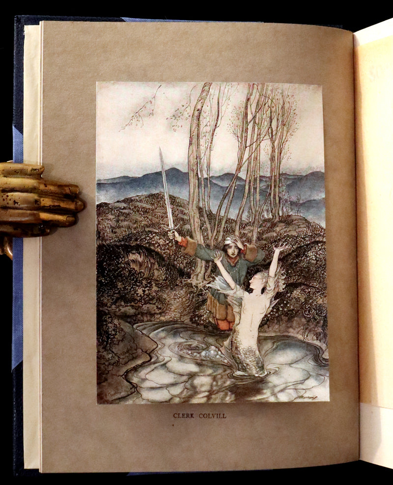 1919 Rare First Edition illustrated by Rackham - Some British Ballads in a beautiful binding.