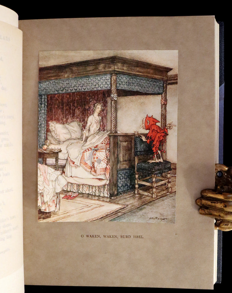 1919 Rare First Edition illustrated by Rackham - Some British Ballads in a beautiful binding.